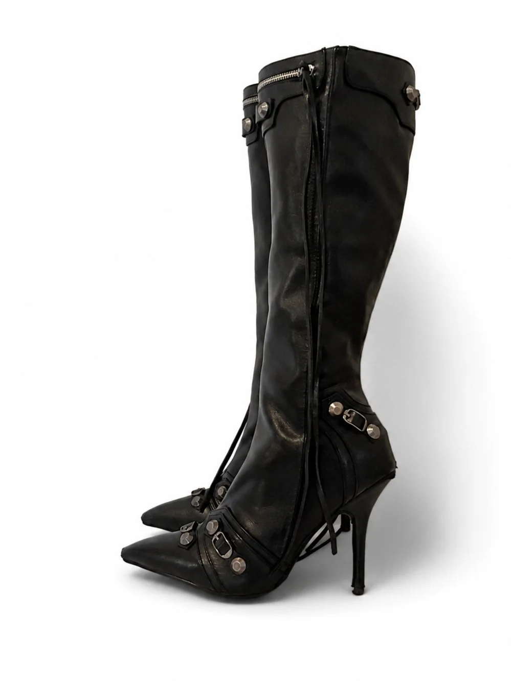Y2K Studded knee High Boots - Women's Size, 8.5